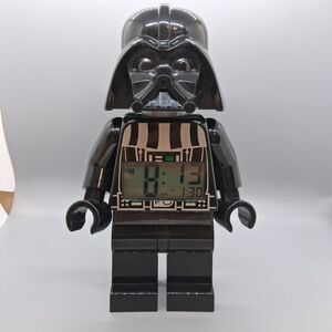 LEGO Star Wars Darth Vader 9" Minifigure Alarm Clock Digital Light Up Rare Vader